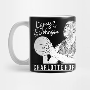 larry johnson | white retro Mug